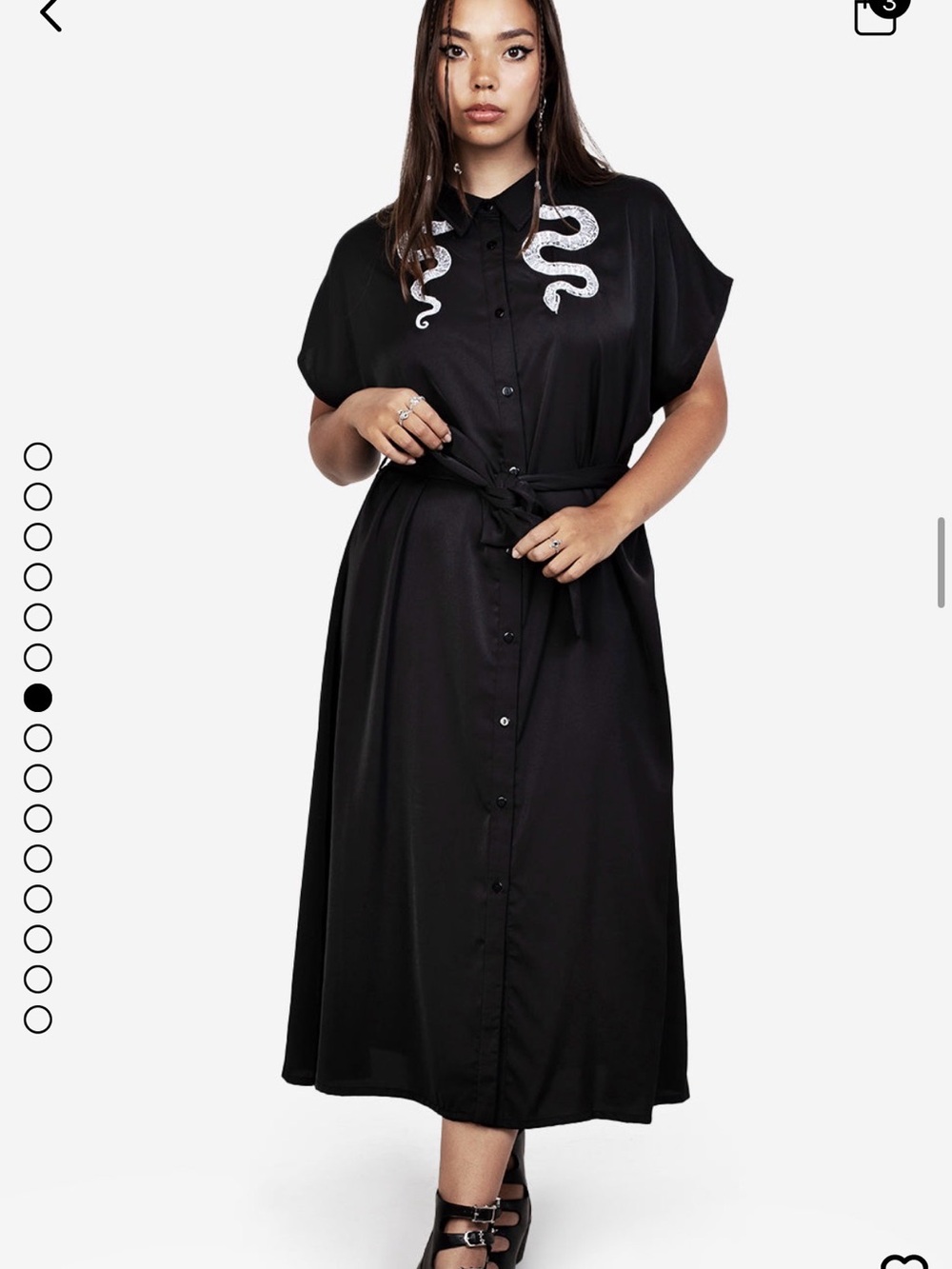 Disturbia Slither Relaxed Midaxi Dress NEW WITH TAGS SOLD OUT ONLINE Size US16 - Picture 7 of 12